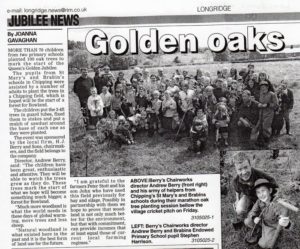 Andrew Berry Tree Planting, Longridge News, 7th June 2002