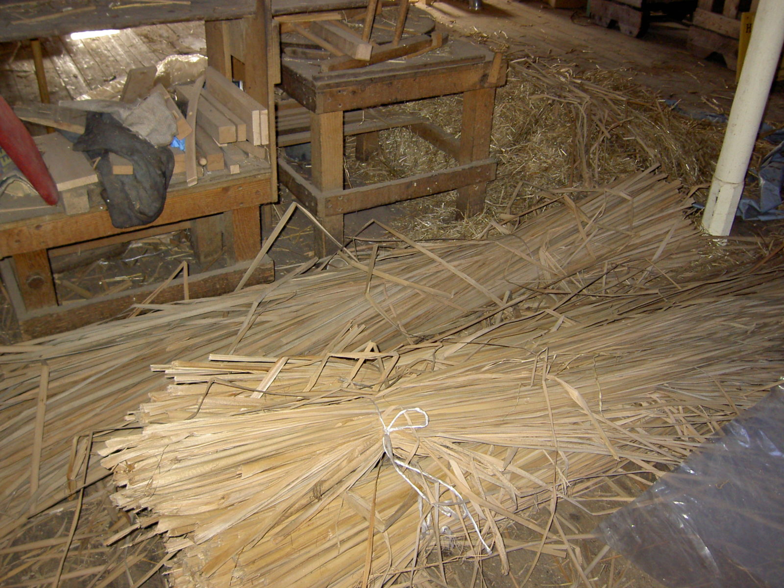 Old Mill, First Floor, rush pile, closure 2010 (B. Demaine)
