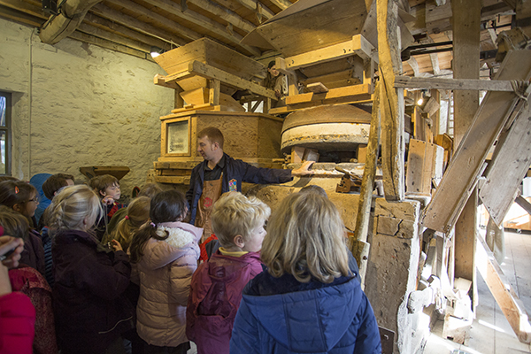 Learning what the millstones did at the Corn Mill